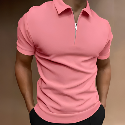 Bronny - Klassinen puolivetoketjullinen t-paita miehille