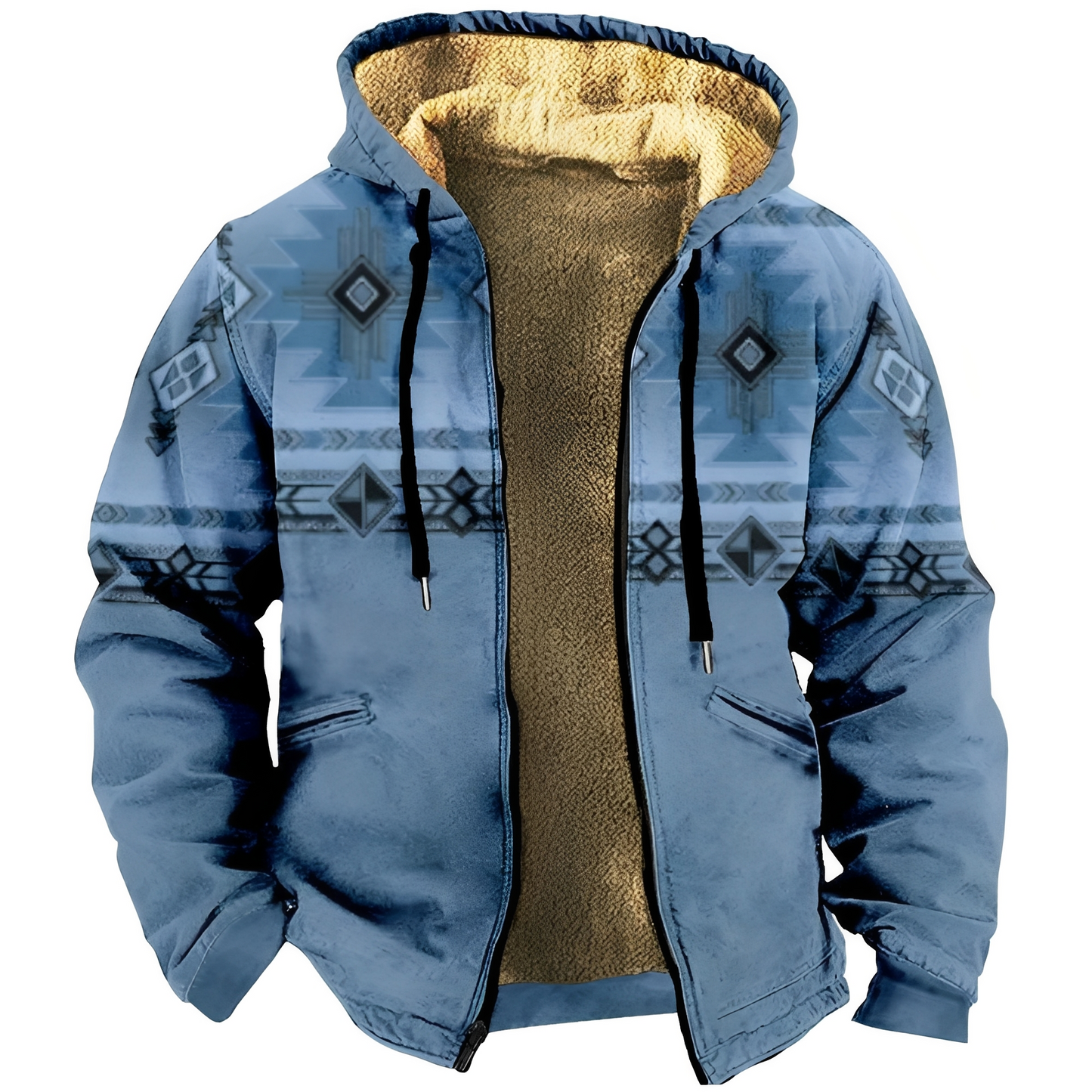 Edwin - Tyylikäs huppari etnisellä muotoilulla miehille