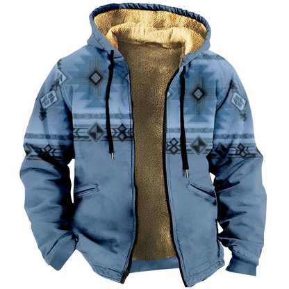 Edwin - Tyylikäs huppari etnisellä muotoilulla miehille