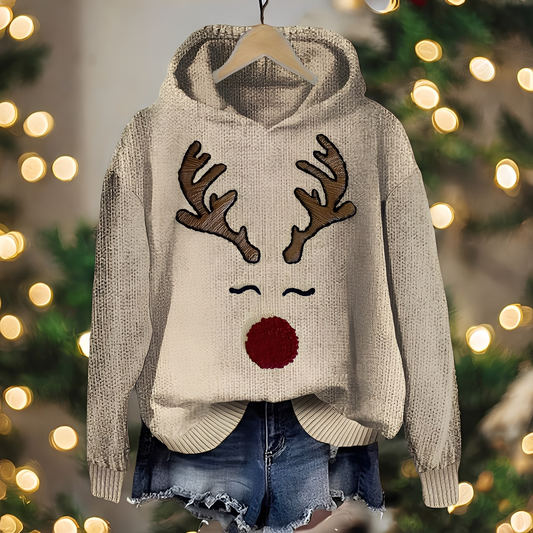 Liza - Tyylikäs painettu jouluhuppari naisille