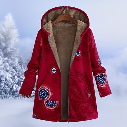 FluffCoat – Kuviollinen Talvitakki