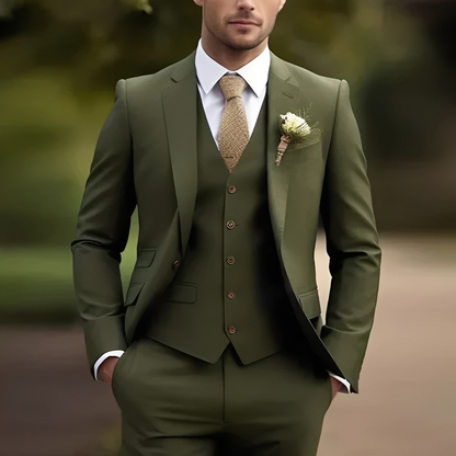 Abenner - Kolmen osan virallinen slim fit miesten puku