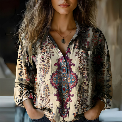 Roselyne - Väljä pusero elegantilla kuviolla naisille