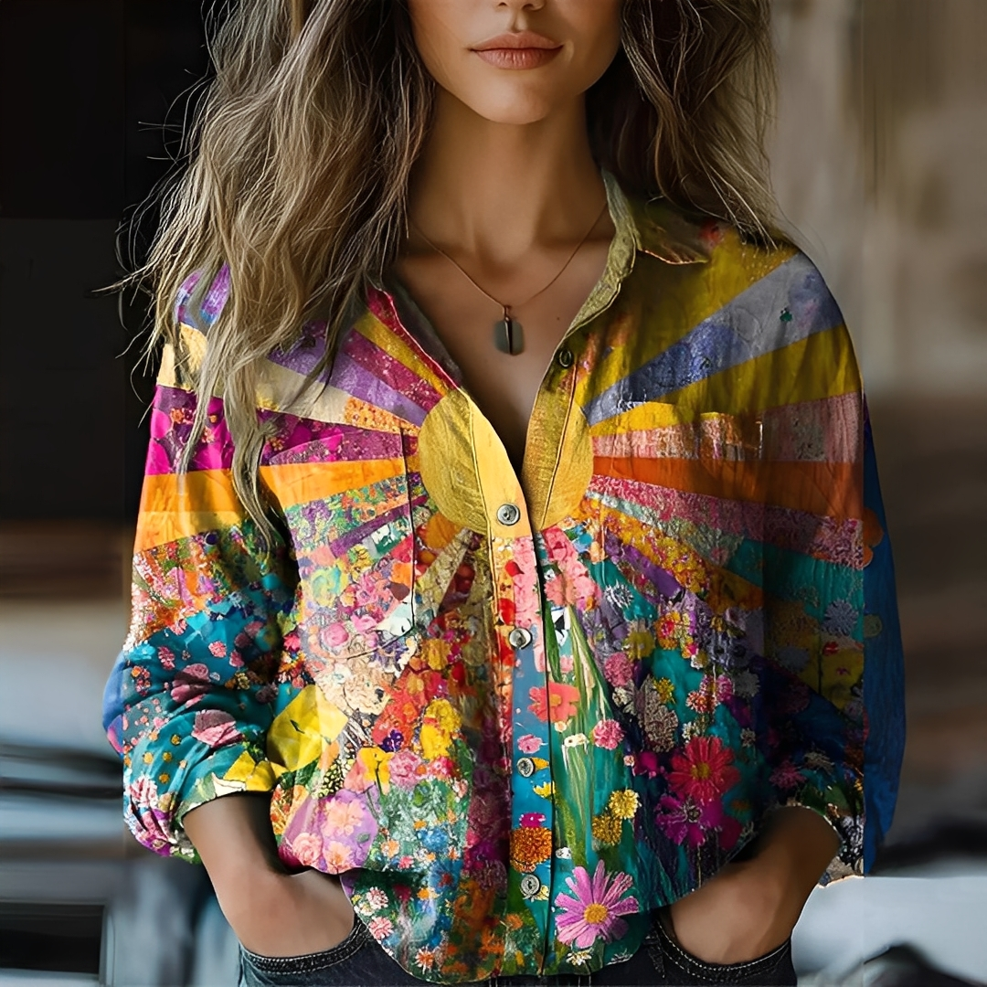 Roselyne - Väljä pusero elegantilla kuviolla naisille