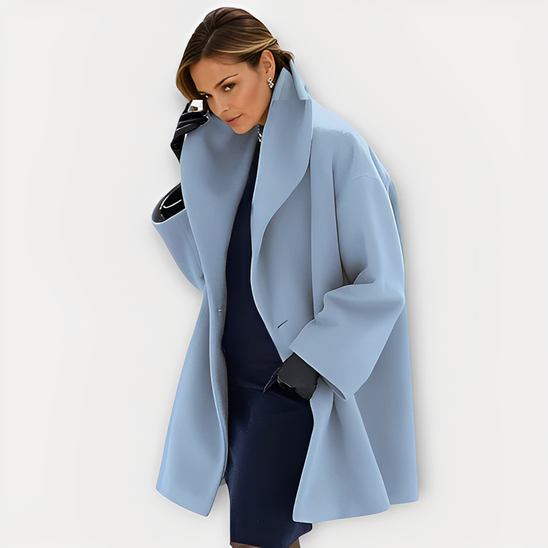 Laurette - Naisten oversize-talvitakki leveällä kauluksella