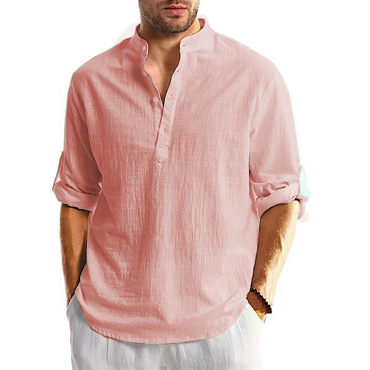 Bryson - Rento miesten pitkähihainen pellavapaita