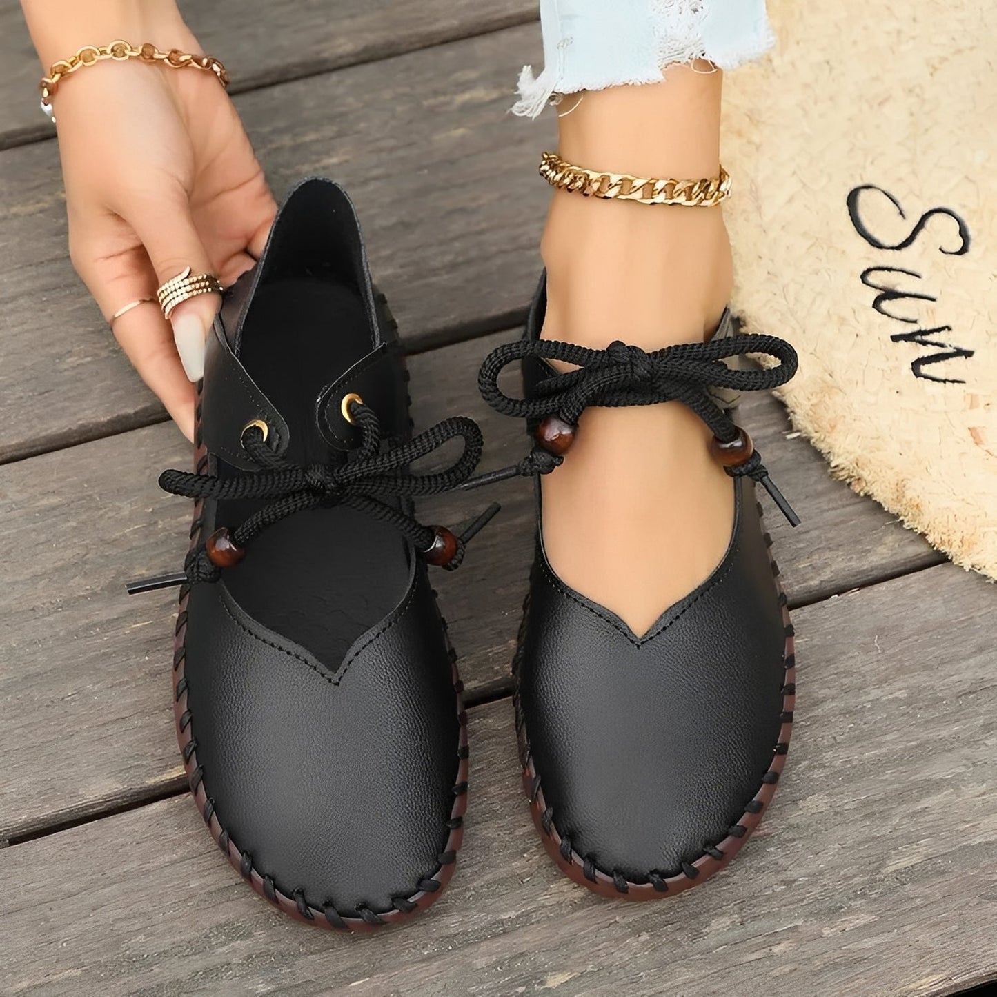 Carla - Klassiset nauhakengät pehmeällä pohjalla naisille