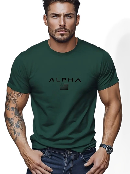 Neal - Yksinkertainen T-paita pyöreällä kauluksella miehille