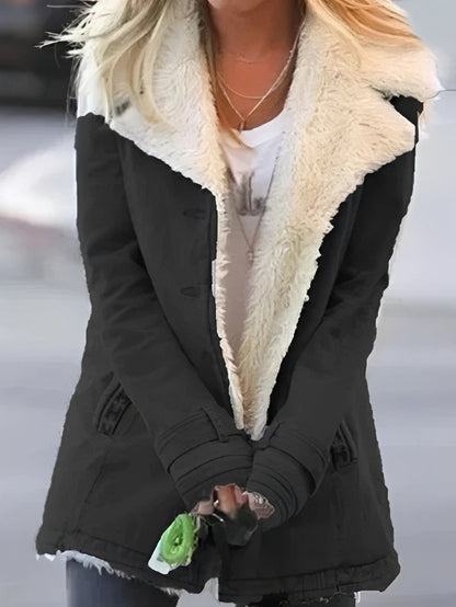 Holly - Lämmin samettitakki naisille