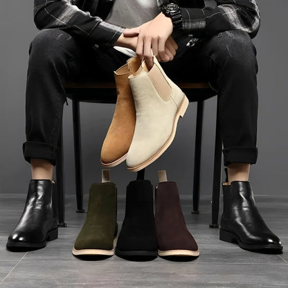 Willard - Tyylikkäät Chelsea-nahkasaappaat miehille