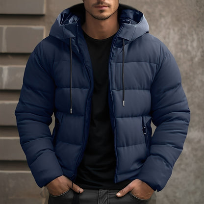 Georgie - Tyylikäs samettitakki hupulla miehille