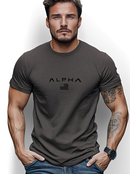 Neal - Yksinkertainen T-paita pyöreällä kauluksella miehille