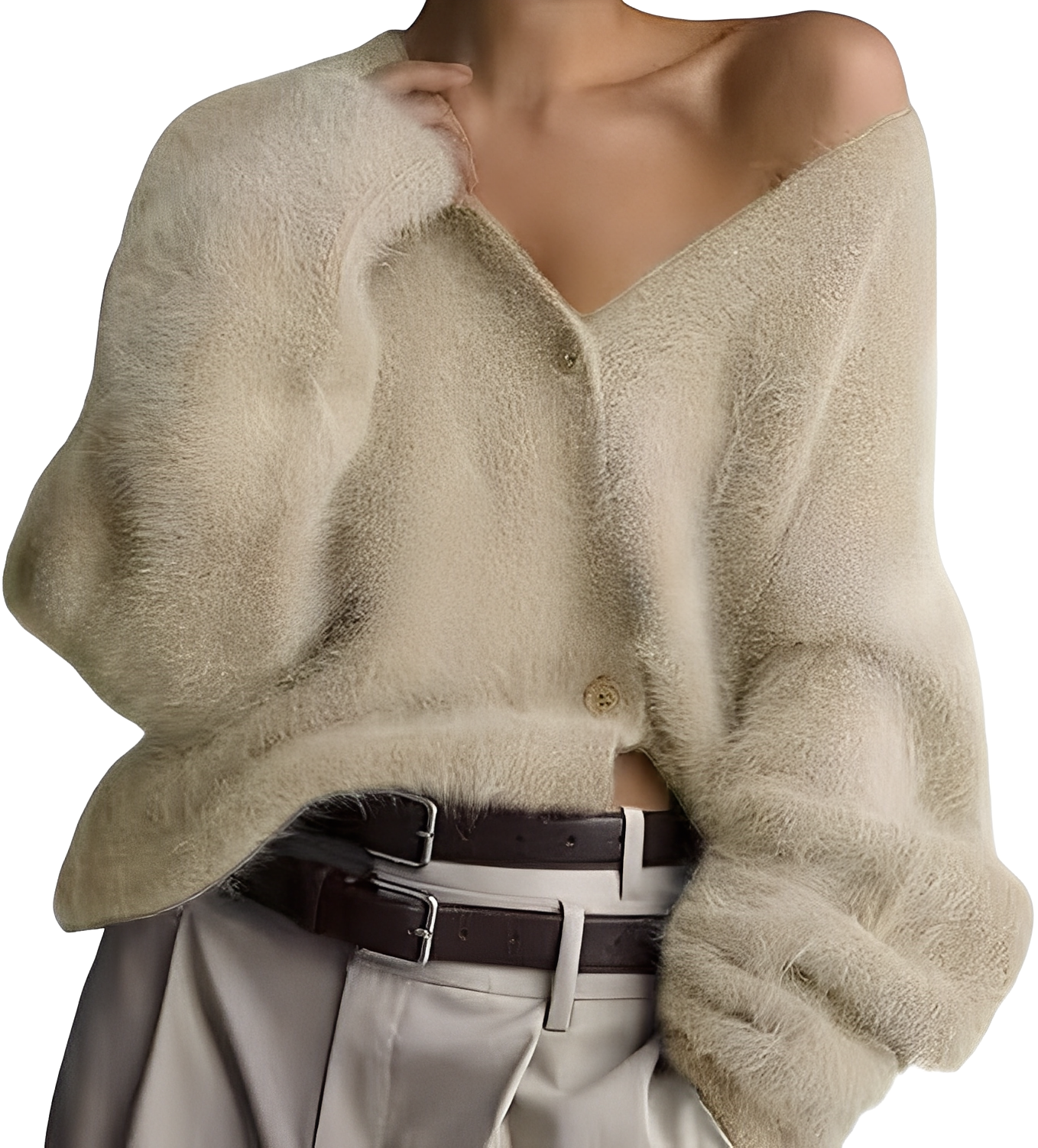 Montana - Tyylikäs, väljästi istuva neuletakki naisille