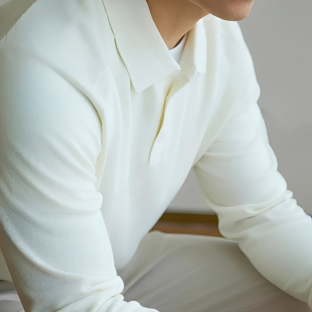 Anton - Rento villapaita kauluksella miehille