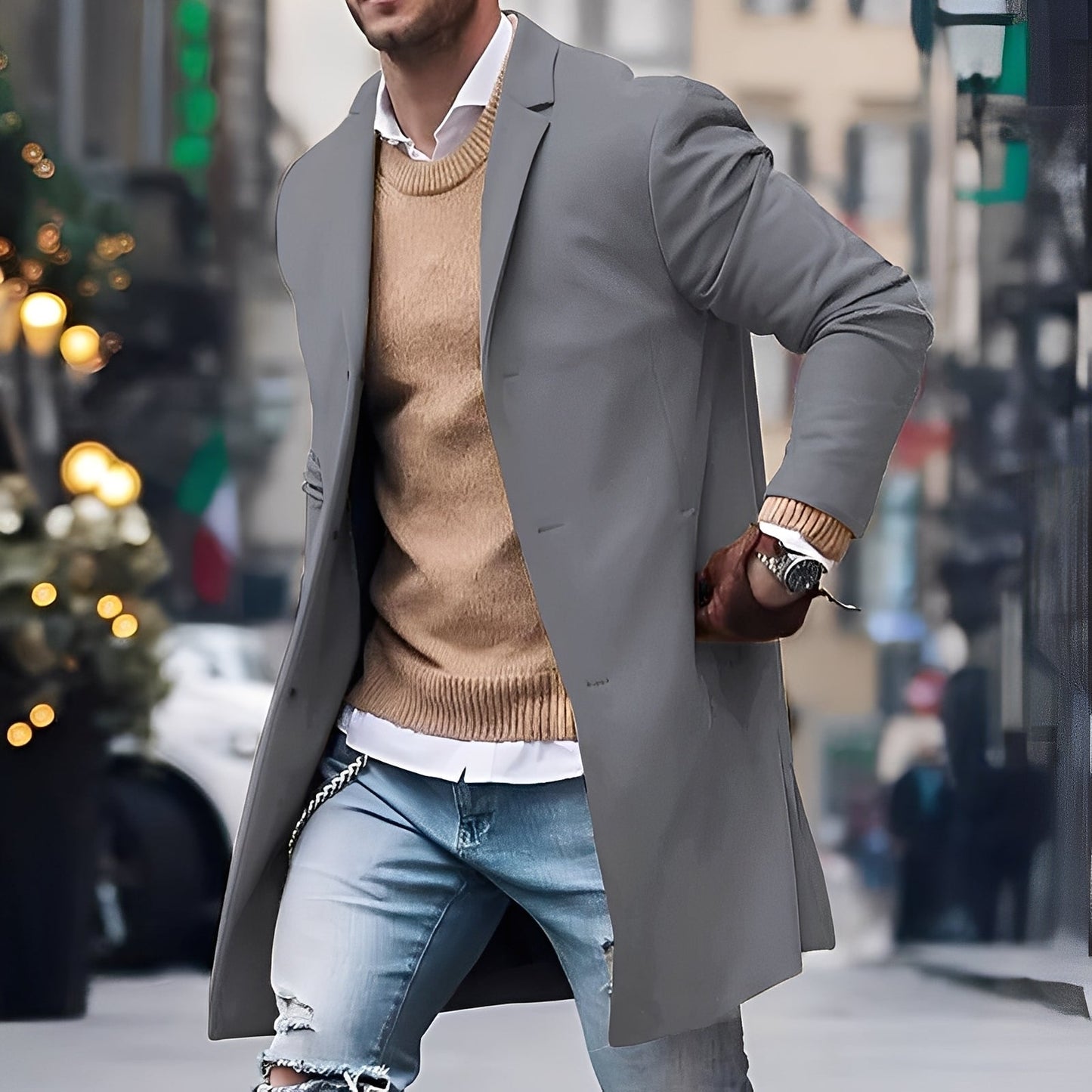 Kenyon - Tyylikäs trenssitakki napeilla miehille