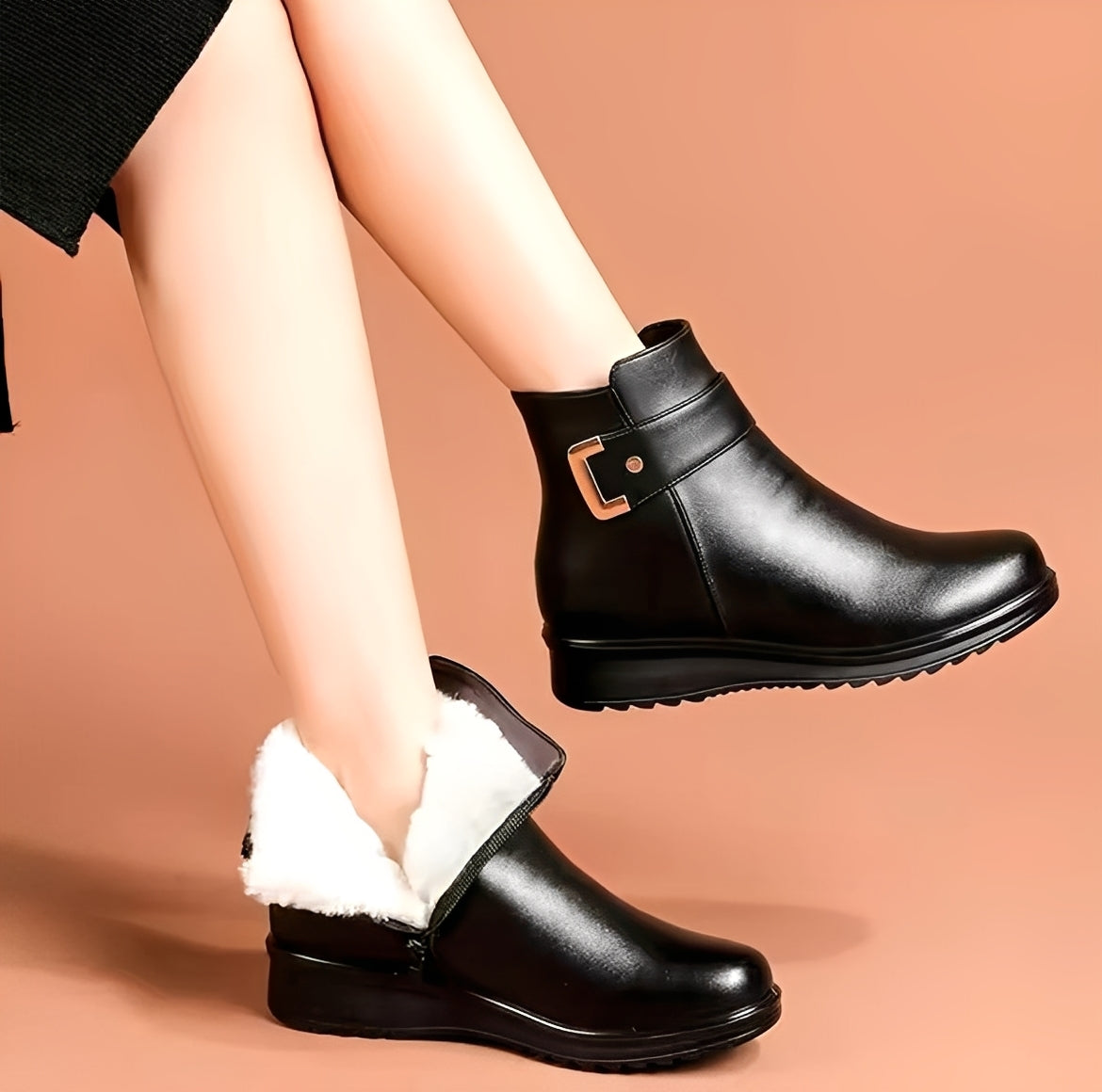 Gabriella - Tyylikkäät, fleecellä vuoratut saappaat naisille