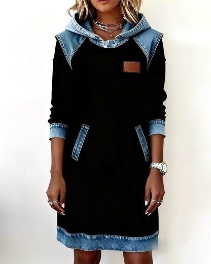 Catherine - Tyylikäs hupparimekko taskuilla naisille