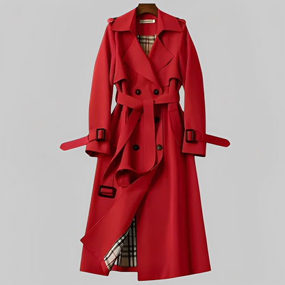 Élodie - Klassinen talvitakki vyöllä naisille