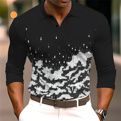 Adolphe - Tyylikäs pitkähihainen pikeepaita miehille