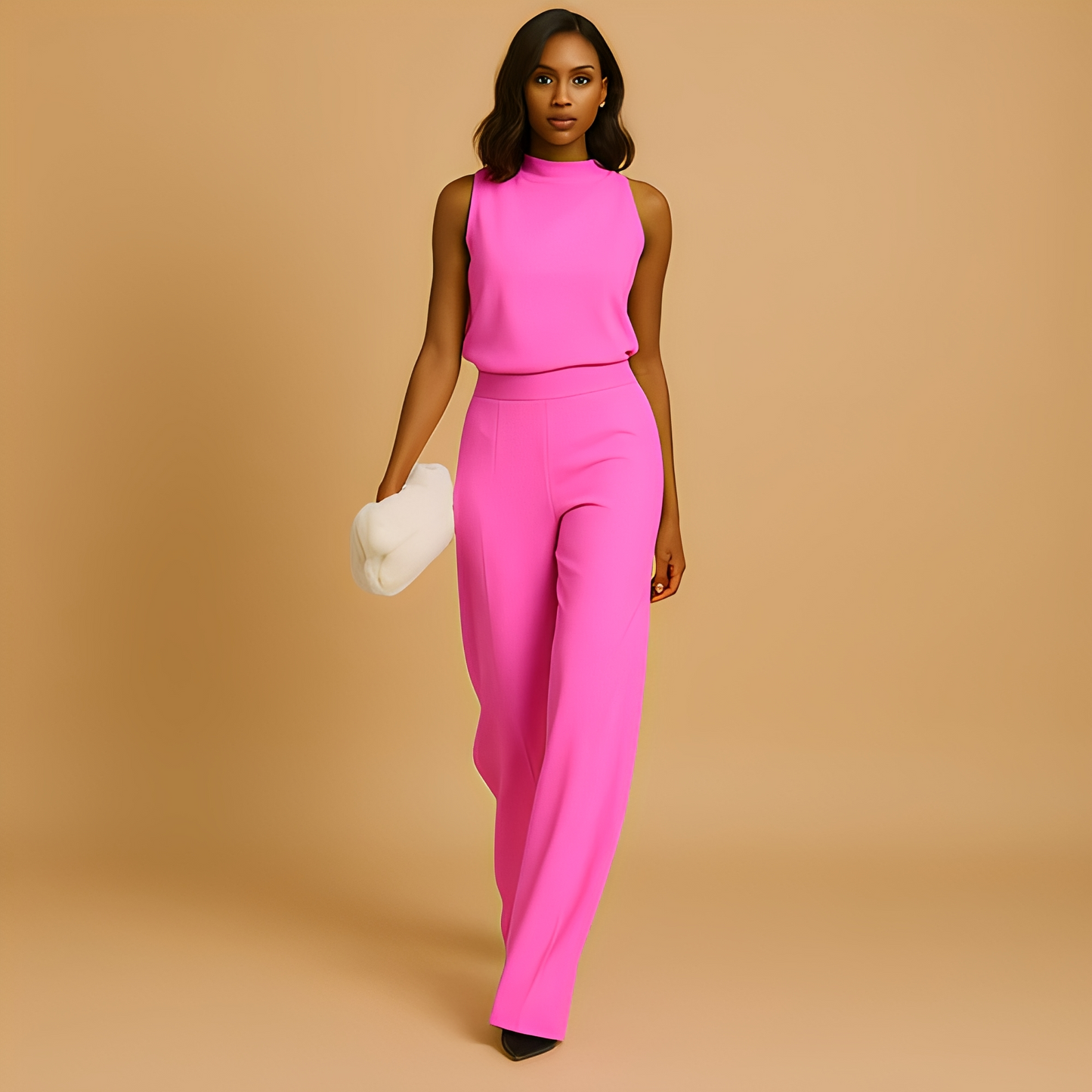 Almerra - Tyylikäs leveälahkeinen naisten haalari