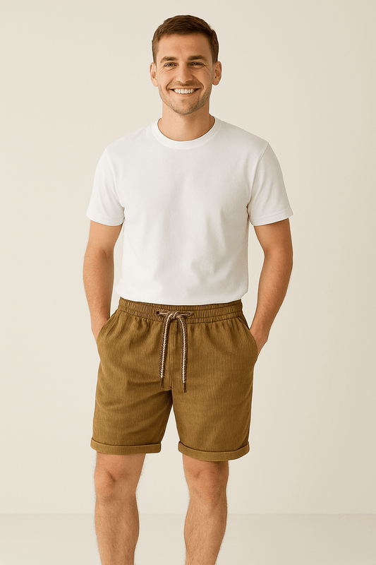 Georg – Cord-shortsit retro-tyyliin