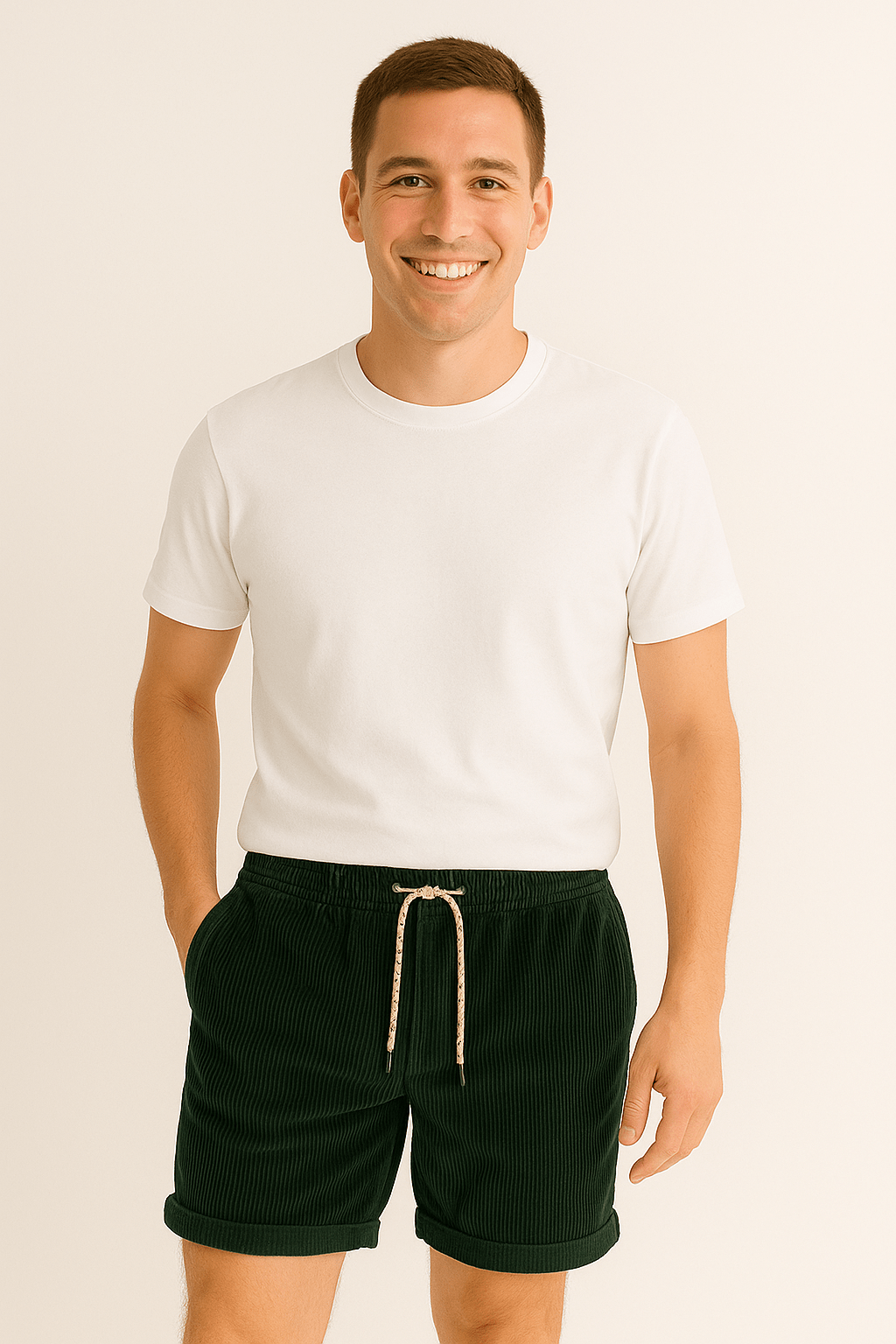 Georg – Cord-shortsit retro-tyyliin