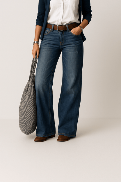 Majken – Laajalahkeiset Denim-farkut